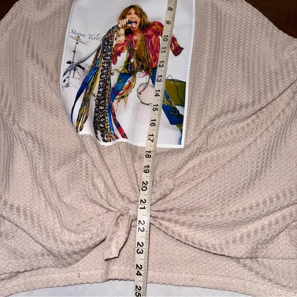 Steven‎ Tyler Top Blousy Big Long Sleeve Shirt Upcycled BOHO Rock Hippie Ladies - Picture 9 of 10